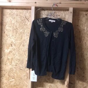 LOFT sweater with rhinestones
